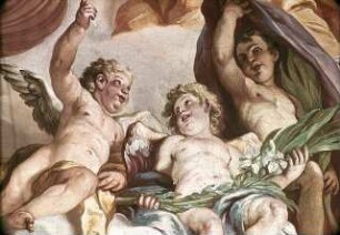 Personifikationen der streitenden und der triumphierenden Kirche