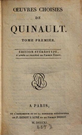 Oeuvres choisies, 1