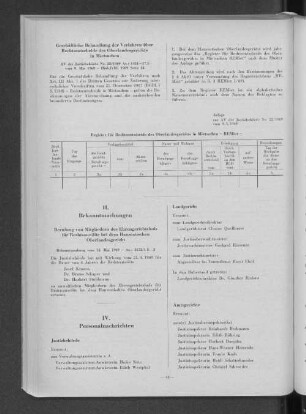Berufung von Mitgliedern des Ehrengerichtshofs für Rechtsanwälte bei dem Hanseatischen Oberlandesgericht