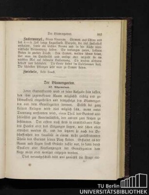 Der Blumengarten.