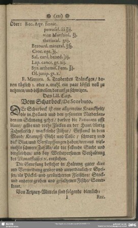 Das LII. Cap. Vom Scharbock, De Scorbuto