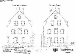 Plochingen: 2.Nebengebäude Wohngebäude Giebelansichten geg.Reichnebach/Altbach