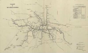Karte: Liniennetz der Hoch- u. Untergrundbahn