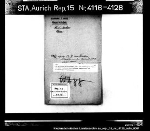 Die Befreiung des Schreibers A.Th. von Freeden in Norden von dem Erfordernis des 25jährigen Lebensalters zum selbständigen Gewerbebetrieb