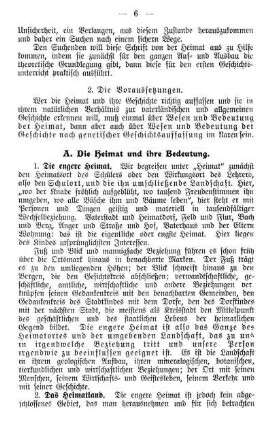 2. Die Voraussetzungen
