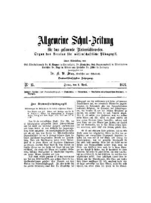 Zur Gymnasialpädagogik