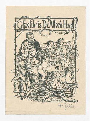 Exlibris Dr. Alfred Harf