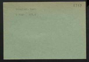 Schuller, Karl