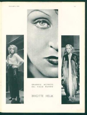 Brigitte Helm - Grandes actrices del viejo mundo