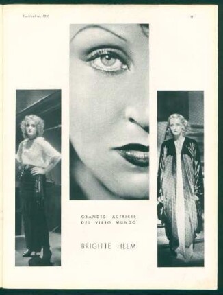 Brigitte Helm - Grandes actrices del viejo mundo