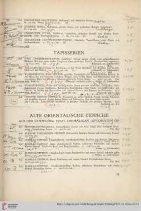 Tapisserien (Nr. 622-626)