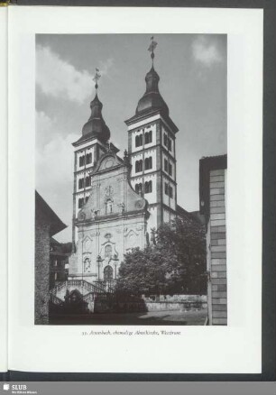 Amorbach, ehemalige Abteikirche, Westfront
