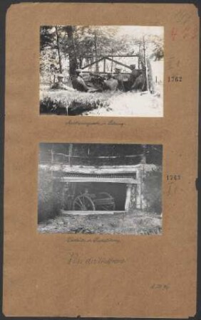 Geschütz in Feuerstellung
