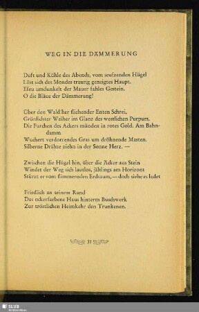 Weg In Die Dämmerung
