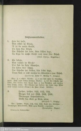 Schlummerlieder