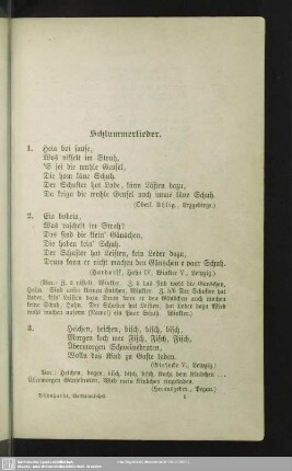 Schlummerlieder