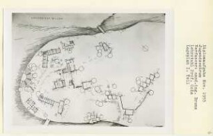 Jugendzentrum (Diplomarbeit bei Karl Wilhelm Ochs): Lageplan I und Grundrisse 1:200