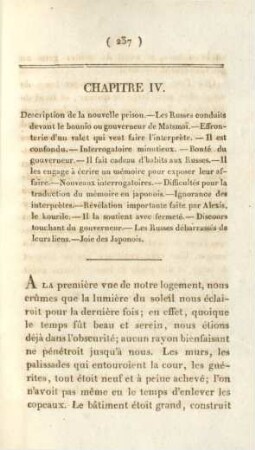 Chapitre IV. Description de la nouvelle prison. - ...