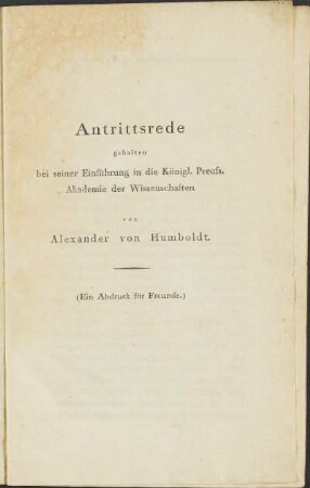 Antrittsrede