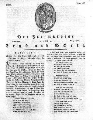 Nro. 66, Donnerstag den 3. April 1806