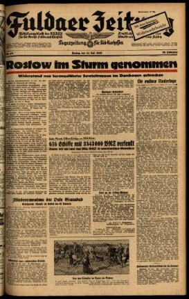Ausgabe vom Freitag, den 24. Juli 1942.