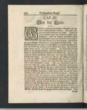 Cap. III. [Cap. IV.]. Von der Liebe.