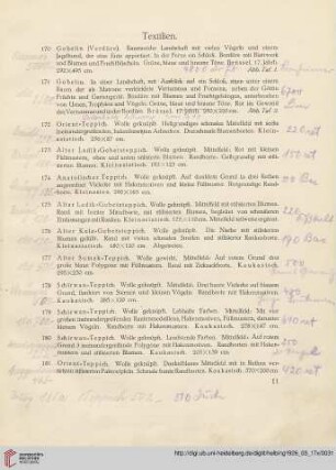 Textilien (Nr. 170-198)