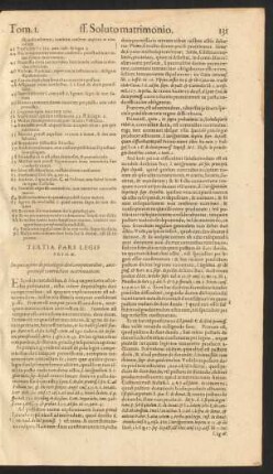 Tertia Pars Legis Primae. In qua agitur de privilegiis doti competentibus, antequam sit contractum matrimonium.