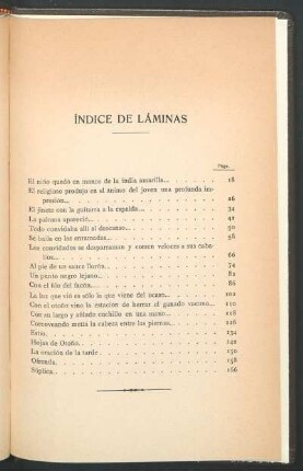 Índice de láminas