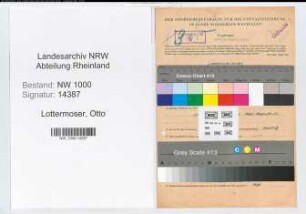 Entnazifizierung Otto Lottermoser, geb. 03.11.1911 ()