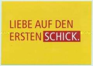 Werbepostkarte des DHL-Paketdienstes