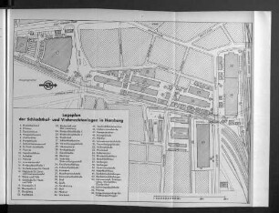 Lageplan der Schlachthof- und Viehmarktanlagen in Hamburg