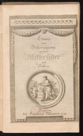 Etwas zur Beherzigung meiner Mitbrüder