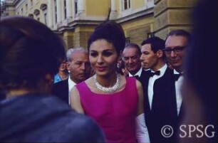 Berlin, Schloss Charlottenburg, Staatsbesuch, Schah Mohammad Resa Pahlavi und Farah Diba-Pahlavi.