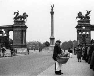 Budapest, Milleniumsdenkmal : Ungarn, Budapest. Millenniumsdenkmal (1896; Albert Schickedanz, Skulptur von György Zala) auf dem Heldenplatz