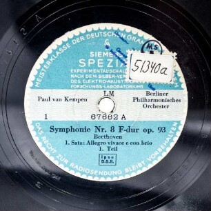 Symphonie Nr. 8 F-dur op. 93