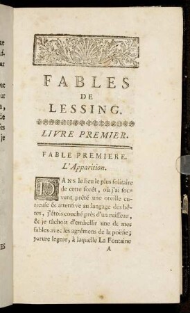 Fables de Lessing.