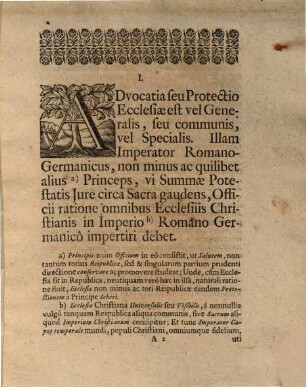 De Protectione ab Imperatore Ecclesiis Utriusque Religionis In Germania Aequaliter Debita. Occasione Art. IV. Instr. Pac. Ryswicensis ...