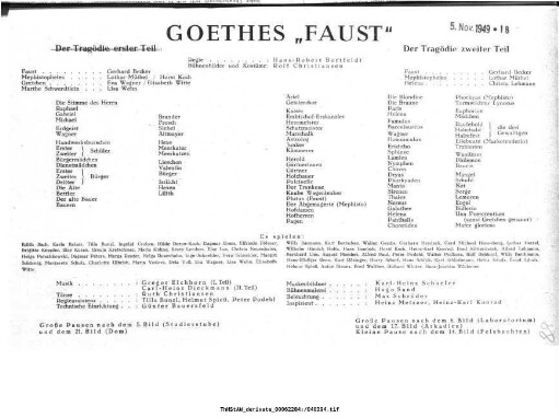 Goethes "Faust" Der Tragödie zweiter Teil