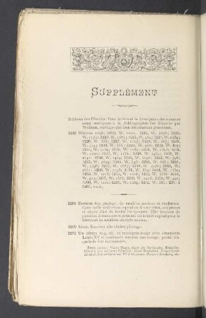 Supplément