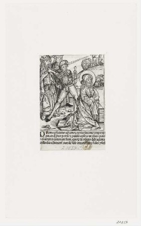 Enthauptung Jacobus Major, aus: Hartmann Schedel, "Registrum huius operis libri cronicarum cu figuris et ymagibus ab inicio mudi", Nürnberg 12.7.1493