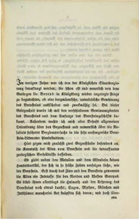 Der Bernstein in Ostpreußen : zwei Vorträge