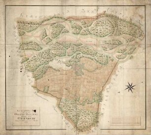 Topographischer Plan über den zum Oberamt Mahlberg gehörigen Bann Ottenheim