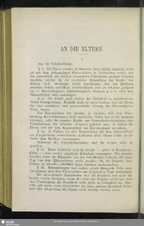 An die Eltern