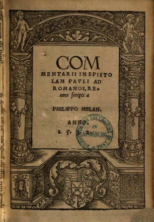Commentarii In Epistolam Pavli Ad Romanos