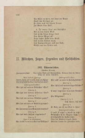 II. Märchen, Sagen, Legenden und Geschichten