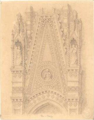 Bürklein, Eduard; Florenz (Italien); Domplatz - Dom (Detail)