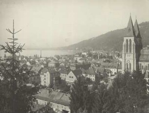 Bregenz am Bodensee : Bregenz am Bodensee, Rechts: Herz-Jesu-Kirche