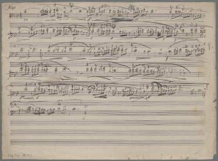 Instrumental pieces, vlc, orch (pf), B-Dur, Fragments - BSB Mus.ms. 14163 : [caption title:] Adagio