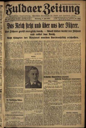 Ausgabe vom Dienstag, den 03. Juli 1934.